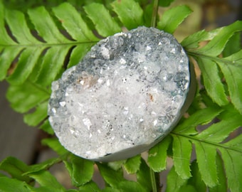 Large Free Formed Druzy Oval Cabochon - 24x34mm