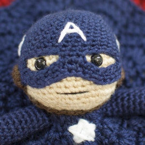 Captain America Lovey Crochet Pattern image 4