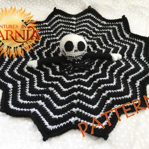 Jack Skellington Lovey Crochet Pattern, INSTANT DOWNLOAD, security blanket image 2