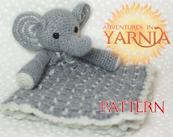 Motif au crochet éléphant Lovey, TÉLÉCHARGEMENT PDF IMMÉDIAT, doudou