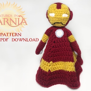 Iron Man Lovey, Crochet Pattern, Instant PDF Download
