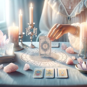 Lecture de Tarot à 3 Cartes – Clair et Précis – Analyse Passé, Présent et Futur (Réponse détaillée par mail sous 24h) -Tarot de Marseille