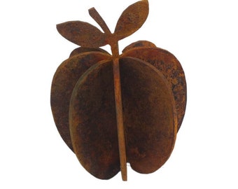 Small Apple Garden Art Rusty Metal sculpture