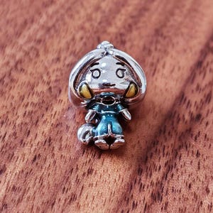 Aladdin Jasmine Charm Pendant,925 Sterling Silver Princess Charm Bead,Fits European Bracelets and Necklaces