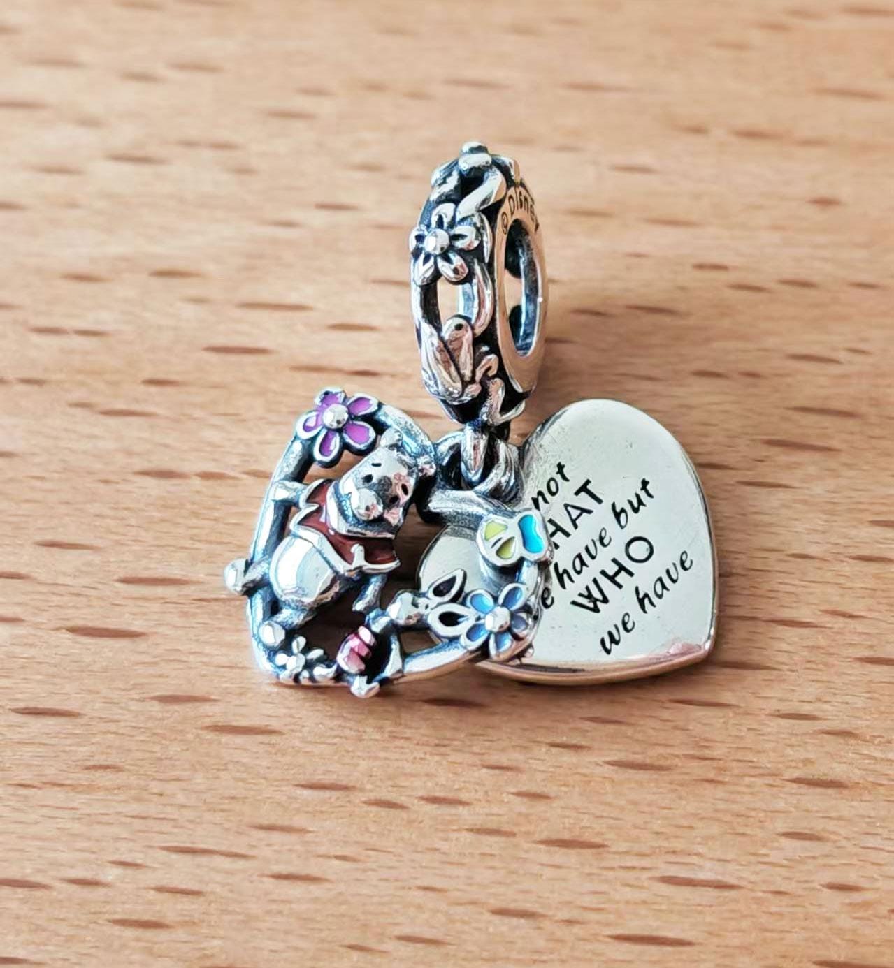 Pandora Charm-Einhänger PANDORA Disney Winnie Puuh & Ferkel Herz Charm Anhaenger Cs09cg0wa