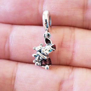 Piglet Dangle Charm Pendant,925 Sterling Silver Winnie the Pooh Charm Bead,Fits European Bracelets and Necklaces