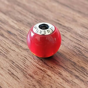 925 Sterling Silver ENERGY Essence Charms,Handmade Red Stone Beads,Small Hole Essence Bead,Only Fit European Style Essence Bracelets