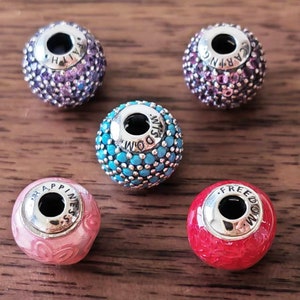 925 Sterling Silver Essence Charms,Handmade Silver Beads,Small Hole Essence Bead,Only Fit European Style Essence Bracelets