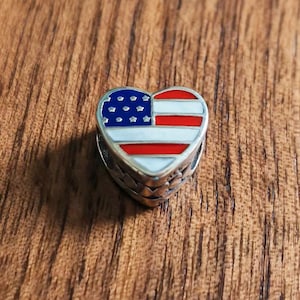 American Flag Charm,925 Sterling Silver New Mexico Flag Exclusive Charm Pendant,Handmade Charm Bead For Pandora Bracelet
