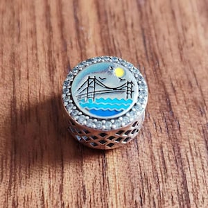 City Of Istanbul Charm,925 Sterling Silver Turkey Country Exclusive Charm Pendant,Handmade Charm Bead For Pandora Bracelet