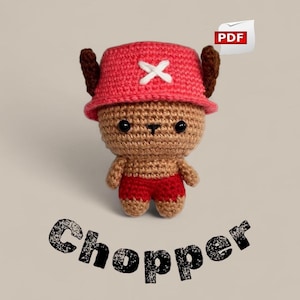 Tony Tony Chopper Amigurumi Pattern – One Piece | PDF Digital Pattern (English - Spanish)