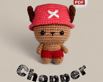 Tony Tony Chopper Amigurumi Patroon – Eendelig | PDF Digitaal Patroon (Engels - Spaans)
