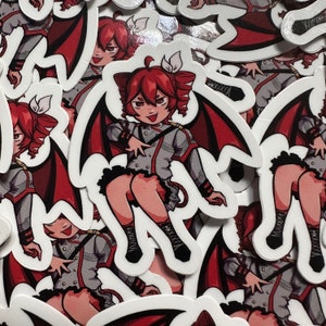 Teeny Kasane Teto UTAU/SynthV 2&quot; Vinyl Stickers