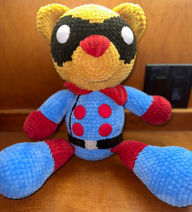DIGITAL PDF Bucky Bear Crochet Pattern / Teddy Bear Crochet Pattern ...