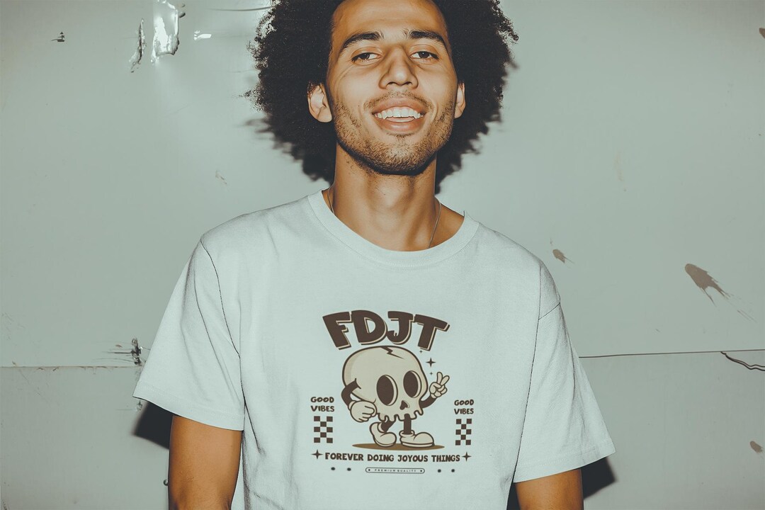 Subtle Anti Trump Tee - Forever Doing Joyous Things - Chill Skull - Etsy