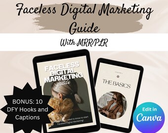 Faceless Digital Marketing Guide | Master Resell Rights MRR and Private ...