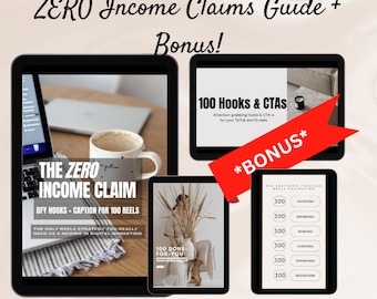 Guide de réclamation de revenu zéro et lot de croissance Instagram | Marketing sans visage, 100 bobines IG avec crochets et légendes | Droits de revente principaux, DPP