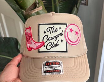 Cowgirl Club Trucker Hat - Etsy display picture 1