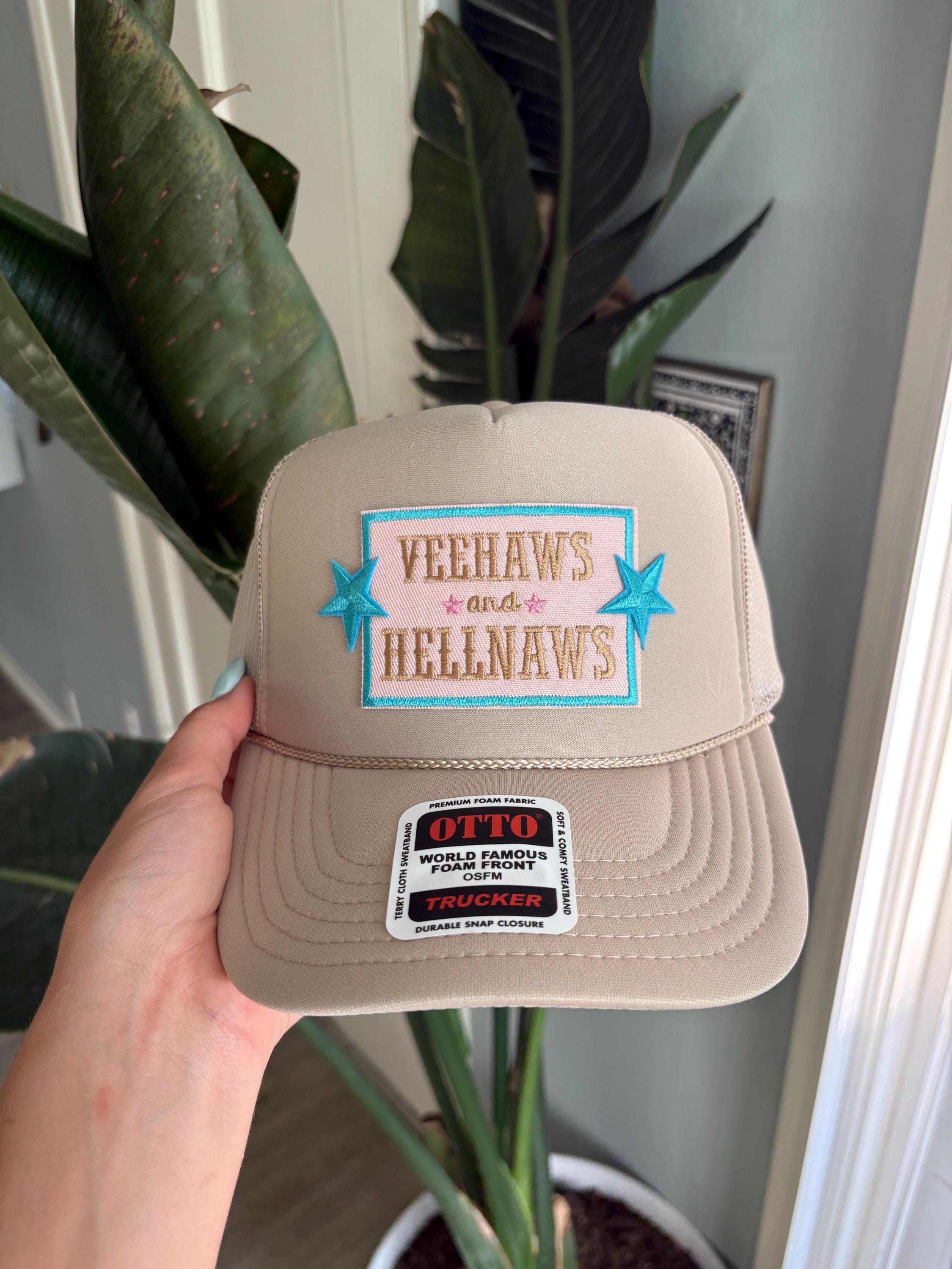 Yeehaws Hellnaws‎ Trucker Hat Yellow Western Cowgirl Cap Yee Haw Cowboy Foam Snapback Hat – Frankie Jean main image 3