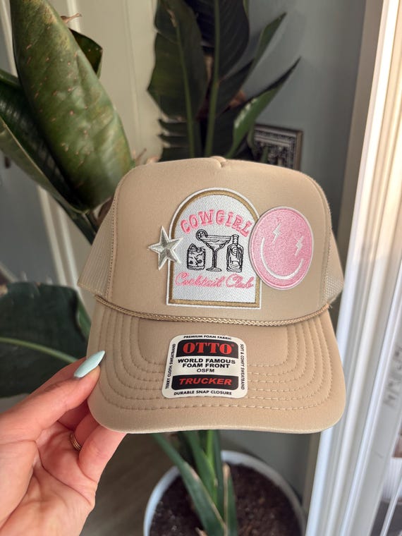 Cowgirl Cocktail Club Trucker Hat - Etsy display picture 1