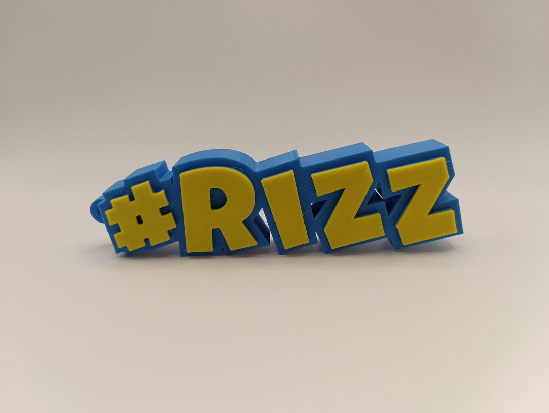 3d Rizz RIZZ Keychain – 3D Printed Keychain - Trendy Gen Z & Gen Alpha Slang ...
