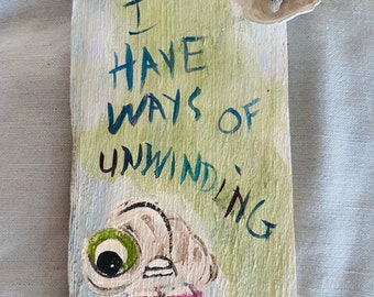 Recycled Cedar Shake Art: OBX Seashell Decor (5x9)