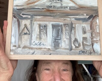 EM Baum General Store & PO Kitty Hawk NC 10x8" oil on canvas board framed