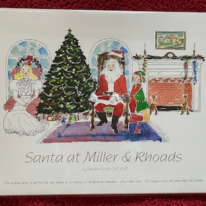 Legendary Santa at Miller & Rhoads Department Store Richmond Virginia - 11x8.5 Print
