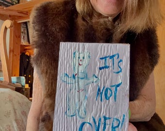 2026 Olympics It's Not Over 5x7" plaque