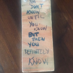 The Diplomat TV - 3x10 quote on reclaimed wood - hanging cord