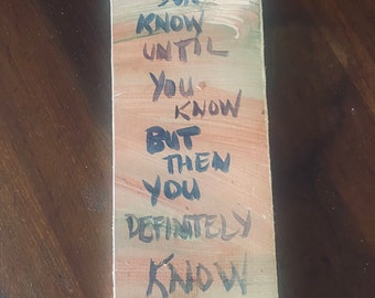 The Diplomat TV - 3x10 quote on reclaimed wood - hanging cord