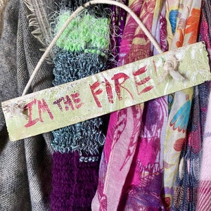 I&#39;m The Fire - Daisy Jones and the Six - 9x2 quote on reclaimed wood