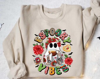 Mexican Ghost Shirt, Espooky Vibes Shirt, Spanish Halloween Shirt, Mexican Halloween Shirt, Spooky Latina Shirt,Mexican Halloween Sweatshirt