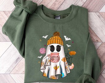 Mexican Ghost Shirt, Espooky Vibes Hispanic Ghost Sweatshirt, Spanish Halloween Shirt, Mexican Halloween Shirt, Spooky Latina Shirt
