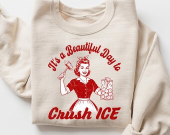Crush ICE Sweatshirt Social Justice Crewneck, Pro Immigration Shirt, Retro Activist Tee, Political Human Rights Gift