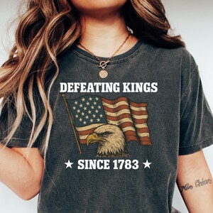Rejecting Kings Since 1776 Protest Comfort Shirt, Pro-Democracy Shirt, Anti Authoritarianism Shirt, Anti MAGA Tee, Anti Trump Shirt