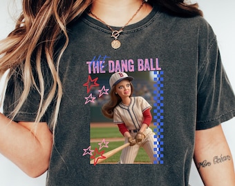Camiseta divertida de béisbol para mamás, camiseta de softbol para el día del partido, meme de cara de muñeca desgastada