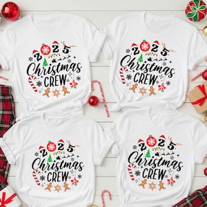 Christmas Crew 2025 Shirt, Matching Family Christmas Shirt, Christmas Gift, Holiday Party Tees, Xmas Outfit for Family, Xmas Gift for Group