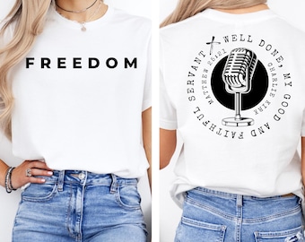 Sudadera cristiana "Bien hecho, siervo bueno y fiel", camiseta de Charlie Kirk, camiseta unisex "Buen siervo cristiano", camiseta de Charlie Kirk