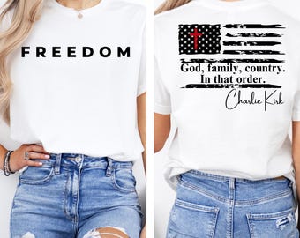 God Family Country USA Flag Shirt, Conservative Shirt, Gift for Republican, Christian Shirt, Proud American Sweater, Patriotic Sweatshirt