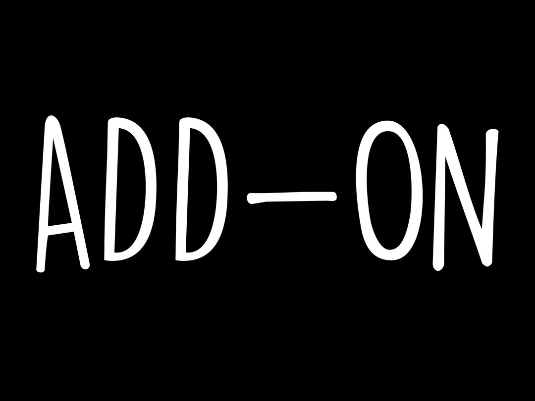 ADD-ON - Etsy