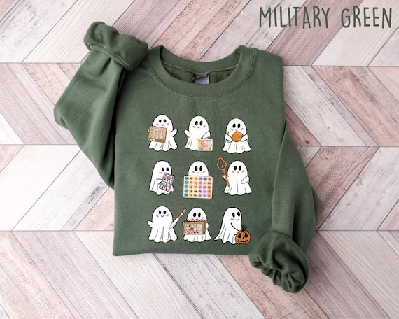 Everyone Communicates Differently Ghost Sweatshirt, Halloween Sweater, Spooky Season Shirt, Autism Awareness T-Shirt, Autism Teacher Shirt
