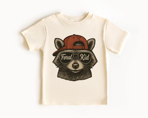 Feral Kids Shirt, Kids Feral Raccoon Shirt, Feral Shirt Raccoon Shirt, Funny Kids Shirt, Toddler Shirt