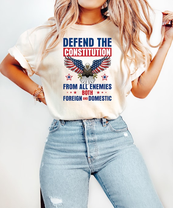 Defend the Constitution T Shirt, Resist Shirt, Anti Trump Protest Shirt, Political Activist Shirt,No Kings in America Tee, Trump Hater Shirt