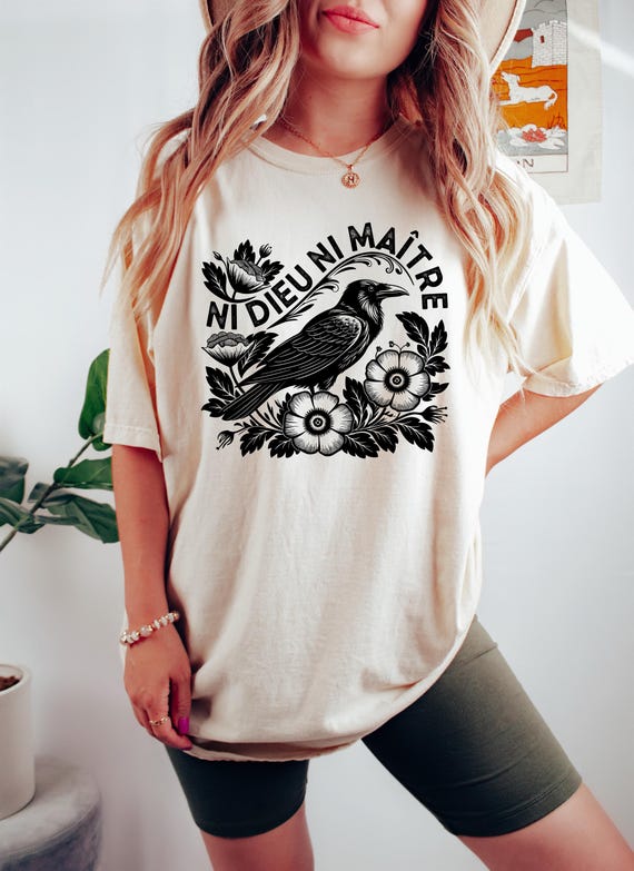 Anti-Authoritarian Shirt, Ni Dieu Ni Maître, No God No Master, Anti Trump Shirt, Leftist Protest Shirt, Anarchist T-shirt, Anti Trump Shirt