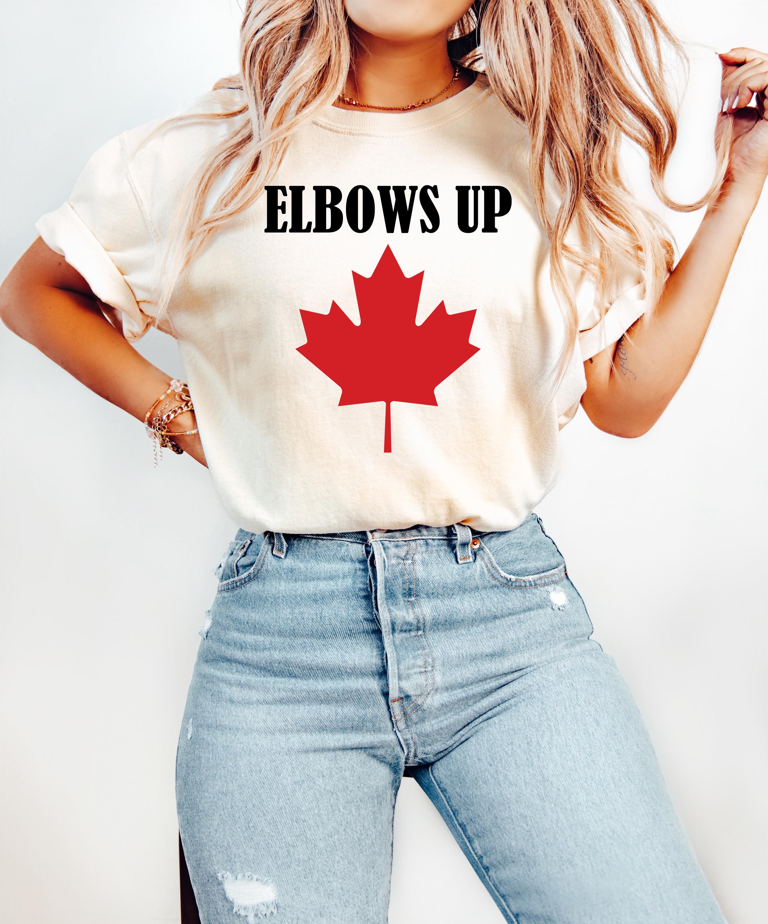 Elbows Up Canada Shirt, True North Strong and Free, Canadian Hockey Culture, Proud Canadian Shirt, Canada Not for Sale, Never the 51st State