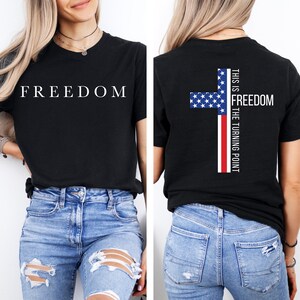 Freedom Charlie Kirk Christian Shirt, Freedom Tee, Justice For Charlie Kirk T-Shirt, Charlie Kirk Is My Hero Shirt, Charlie Kirk Tee bild 3