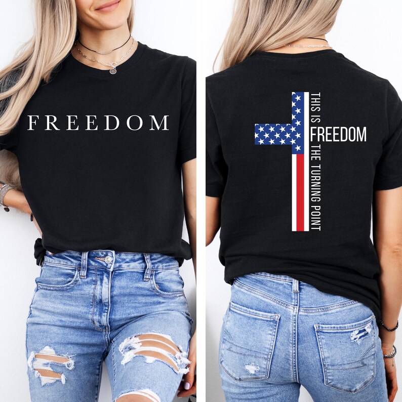 Freedom Charlie Kirk Christian Shirt, Freedom Tee, Justice For Charlie Kirk T-Shirt, Charlie Kirk Is My Hero Shirt, Charlie Kirk Tee bild 3