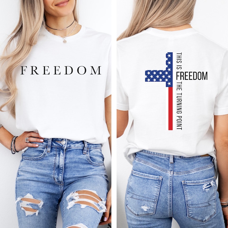 Freedom Charlie Kirk Christian Shirt, Freedom Tee, Justice For Charlie Kirk T-Shirt, Charlie Kirk Is My Hero Shirt, Charlie Kirk Tee bild 1