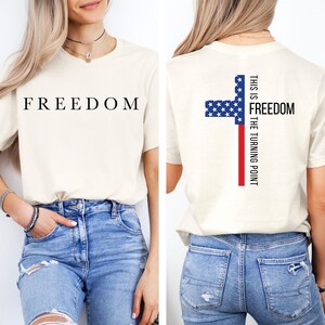 Freedom Charlie Kirk Christian Shirt, Freedom Tee, Justice For Charlie Kirk T-Shirt, Charlie Kirk Is My Hero Shirt, Charlie Kirk Tee bild 2